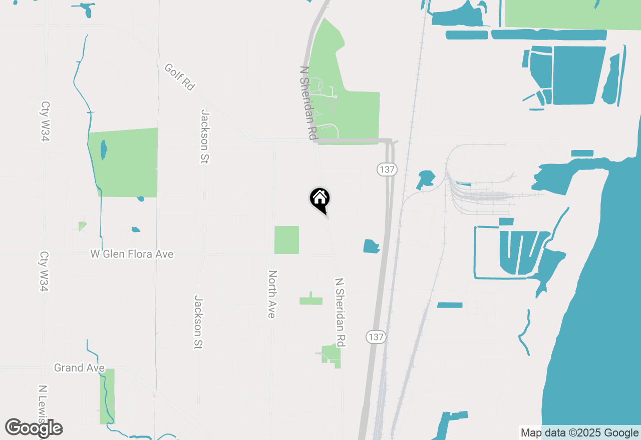 Map of 1414 N Sheridan Road, Waukegan, IL 60085