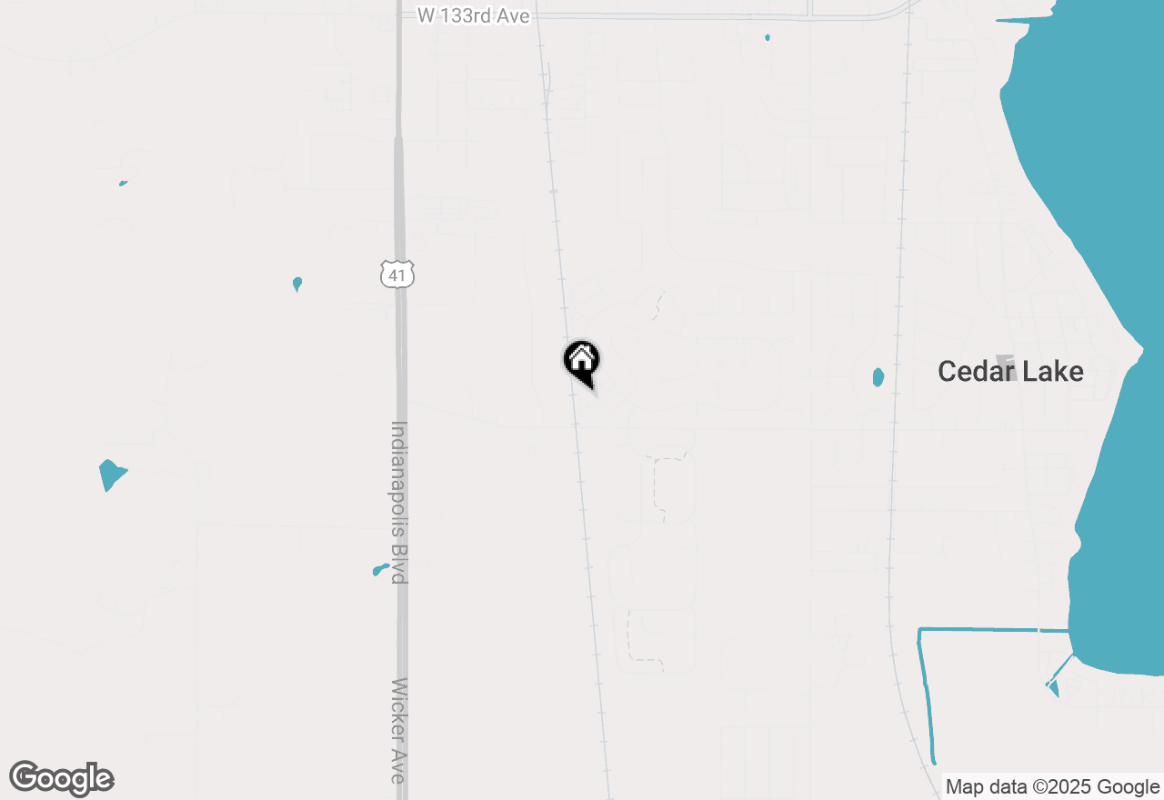 Map of 14022 Paramount Way, Cedar Lake, IN 46303