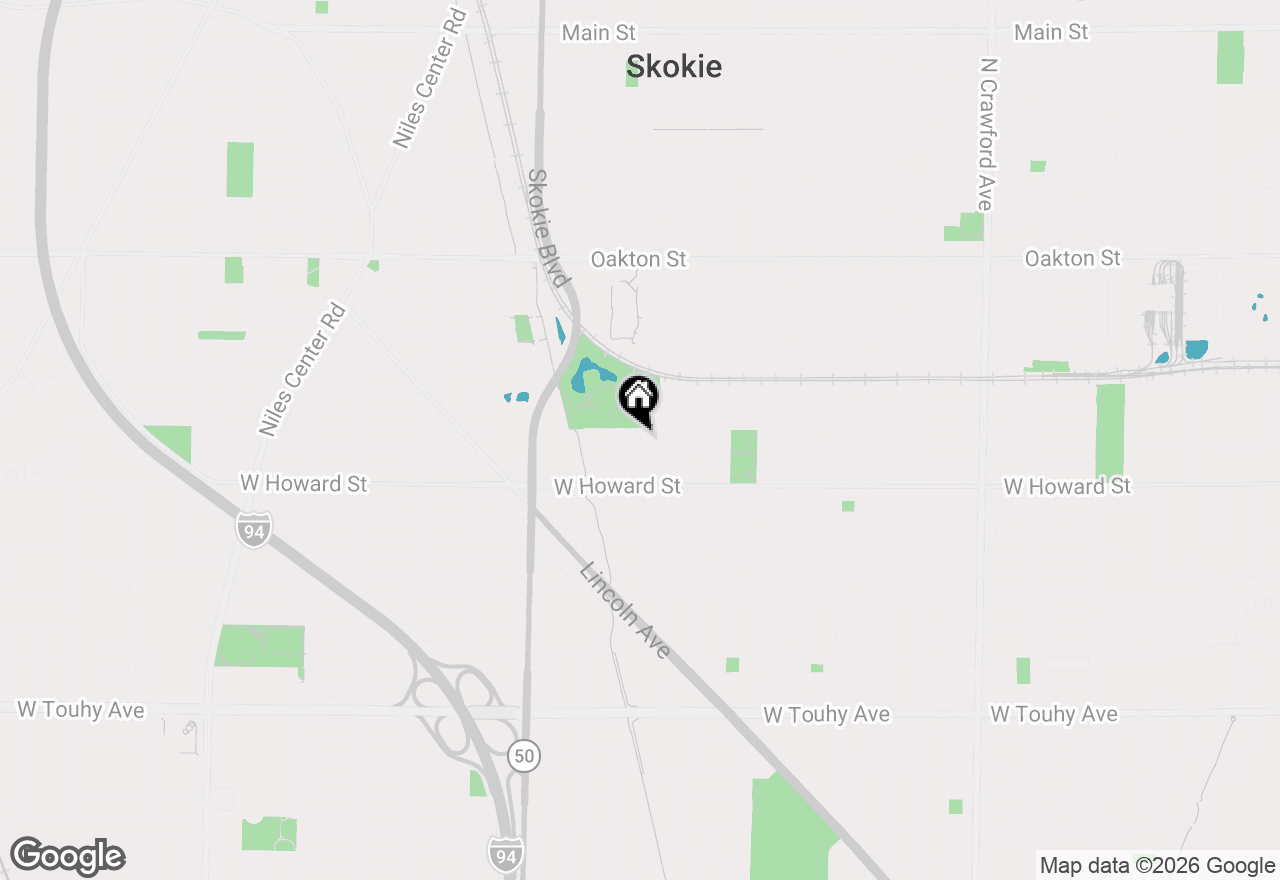 Map of 7650 Kenton Avenue, Skokie, IL 60076