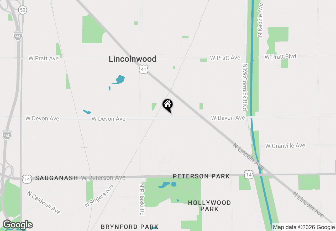 Map of 3804 W Devon Avenue, Lincolnwood, IL 60712