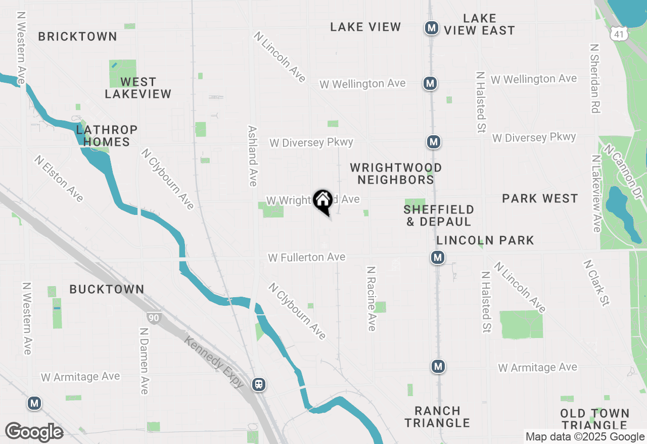 Map of 2510 N Wayne Avenue #302, Chicago, IL 60614