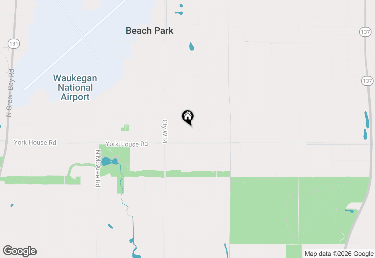 Map of 37854 Harper Road, Beach Park, IL 60087