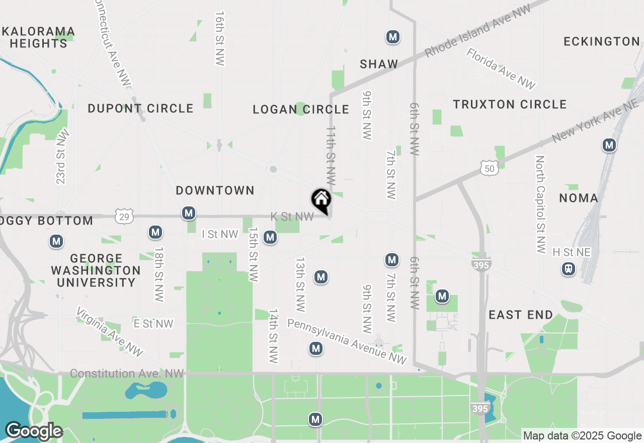 Map of 1150 K Street Nw #C-1, Washington, DC 20005