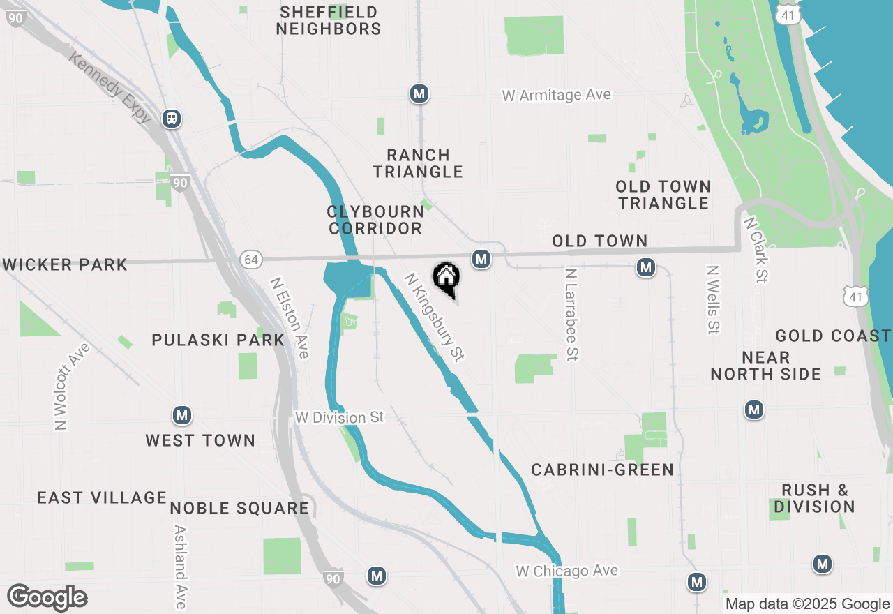 Map of 869 W Blackhawk Street #201, Chicago, IL 60642