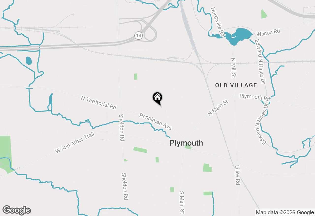 Map of 272 Arthur Street, Plymouth, MI 48170