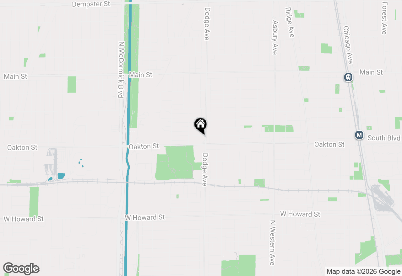 Map of 1910 Warren Street, Evanston, IL 60202