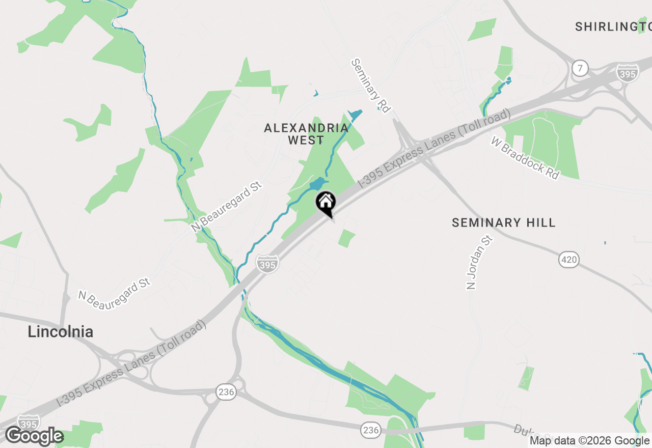 Map of 5405 Wycklow Court, Alexandria, VA 22304
