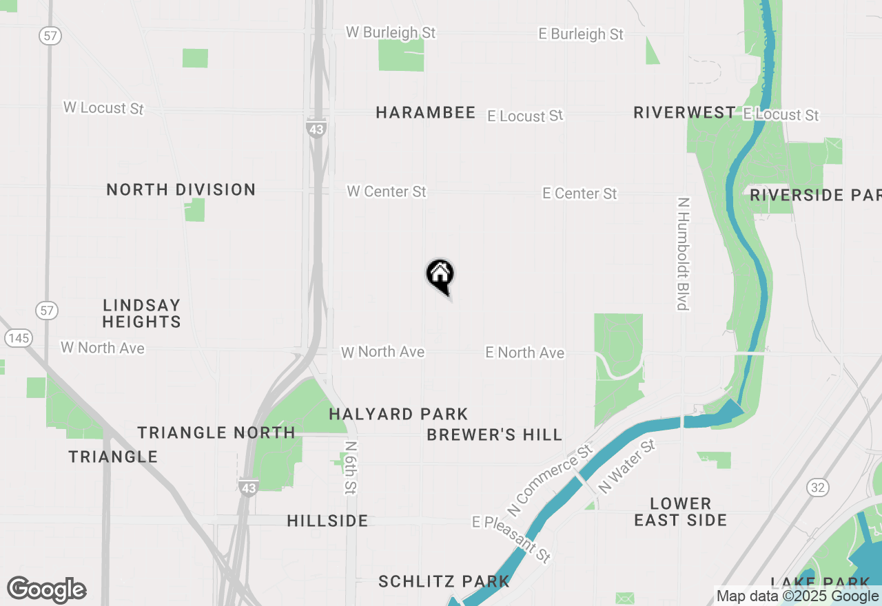 Map of 2417 N 2nd St #2415, Milwaukee, WI 53212
