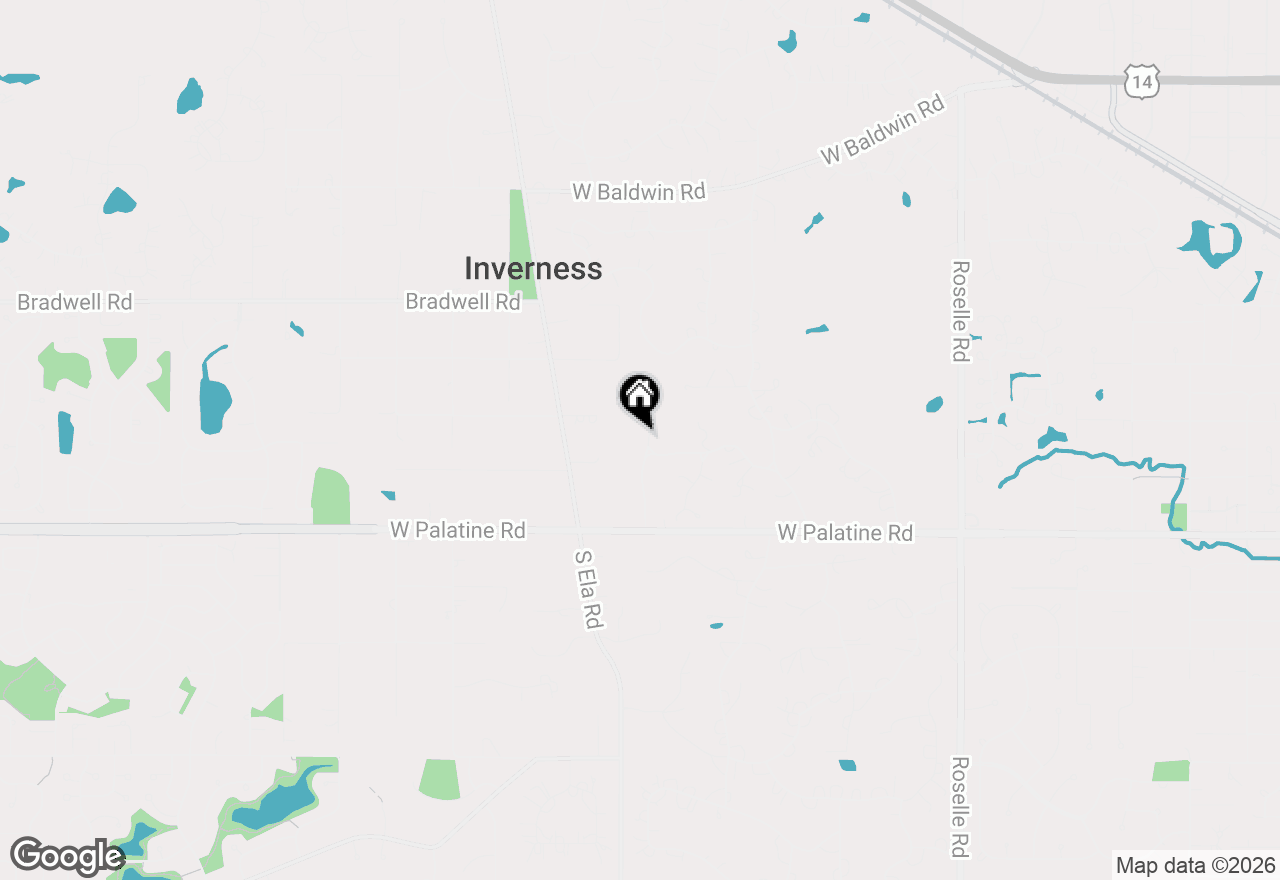 Map of 144 Highland Road, Inverness, IL 60067