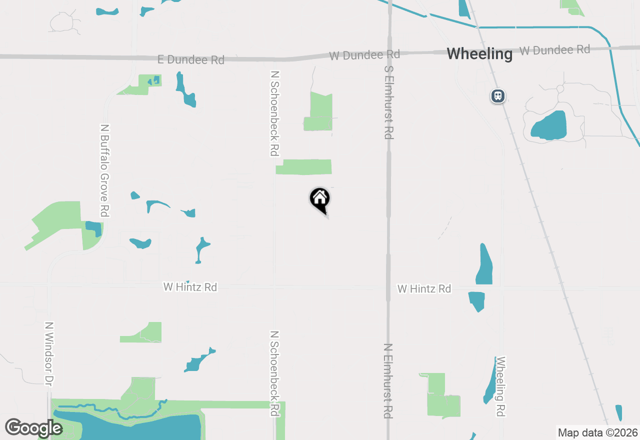Map of 554 Briarwood Drive, Wheeling, IL 60090
