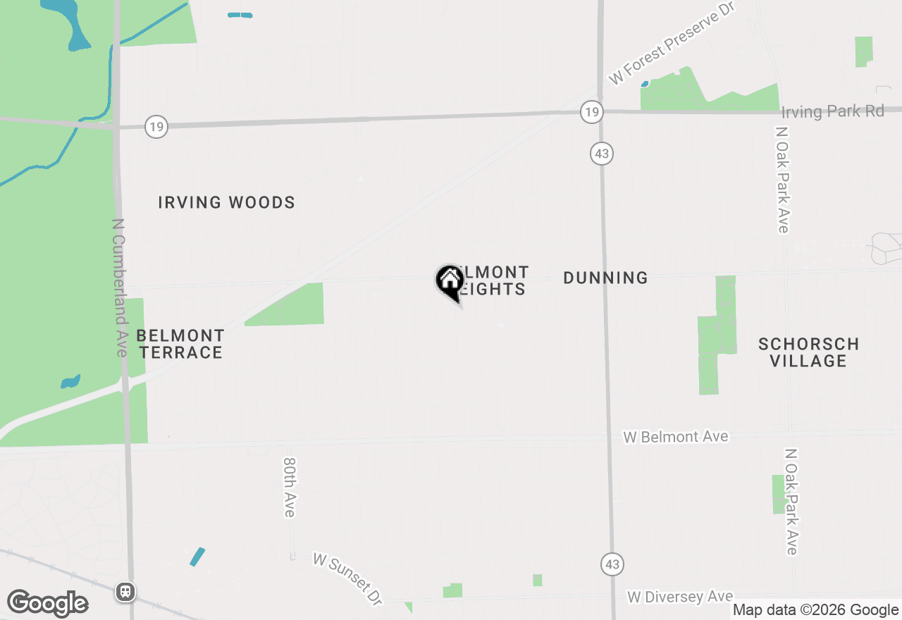 Map of 3515 N Oriole Avenue, Chicago, IL 60634