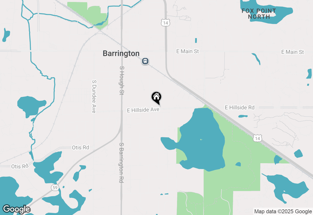 Map of 424 E Hillside Avenue, Barrington, IL 60010