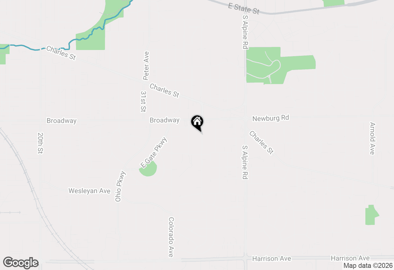 Map of 1611 Eastmoreland Avenue, Rockford, IL 61108