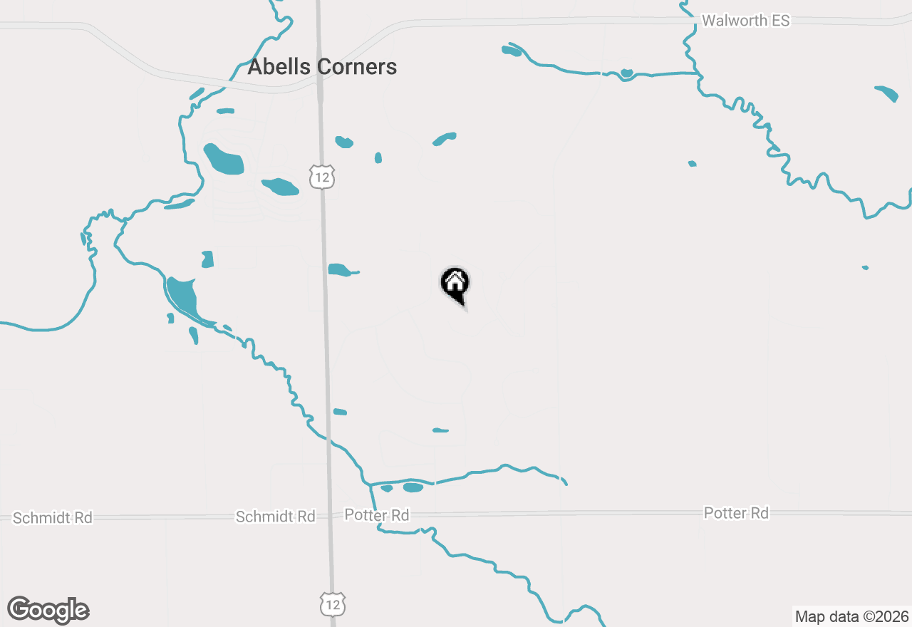 Map of W4744 Briar Dr, Elkhorn, WI 53121