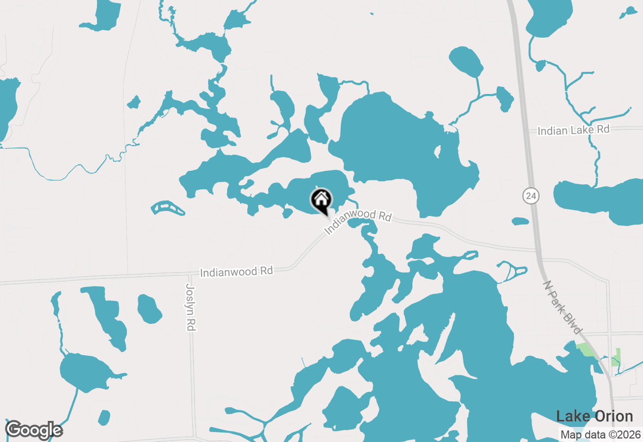 Map of 900 Indianwood Road, Lake Orion, MI 48362