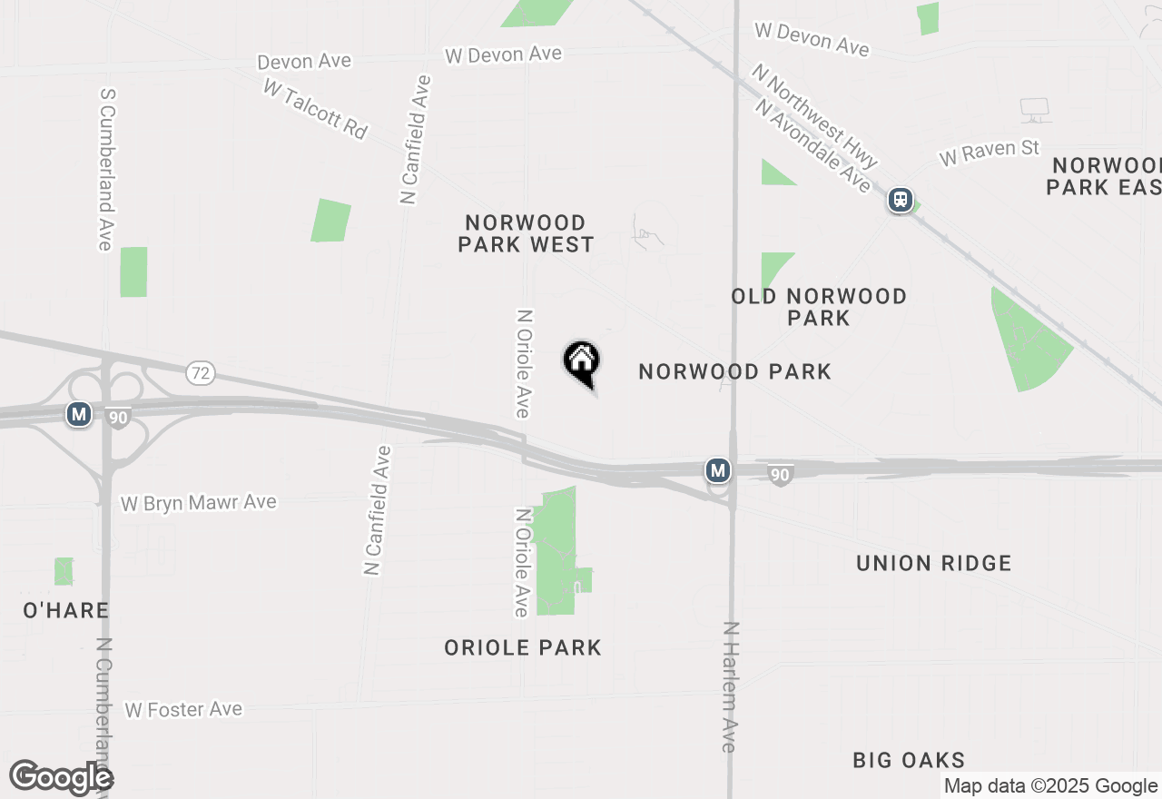 Map of 7457 W Ardmore Avenue, Chicago, IL 60631