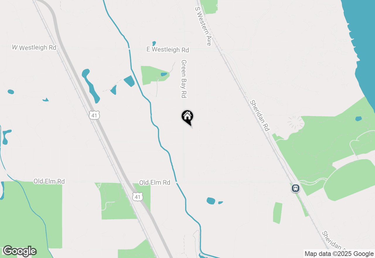 Map of 871 S Green Bay Road, Lake Forest, IL 60045