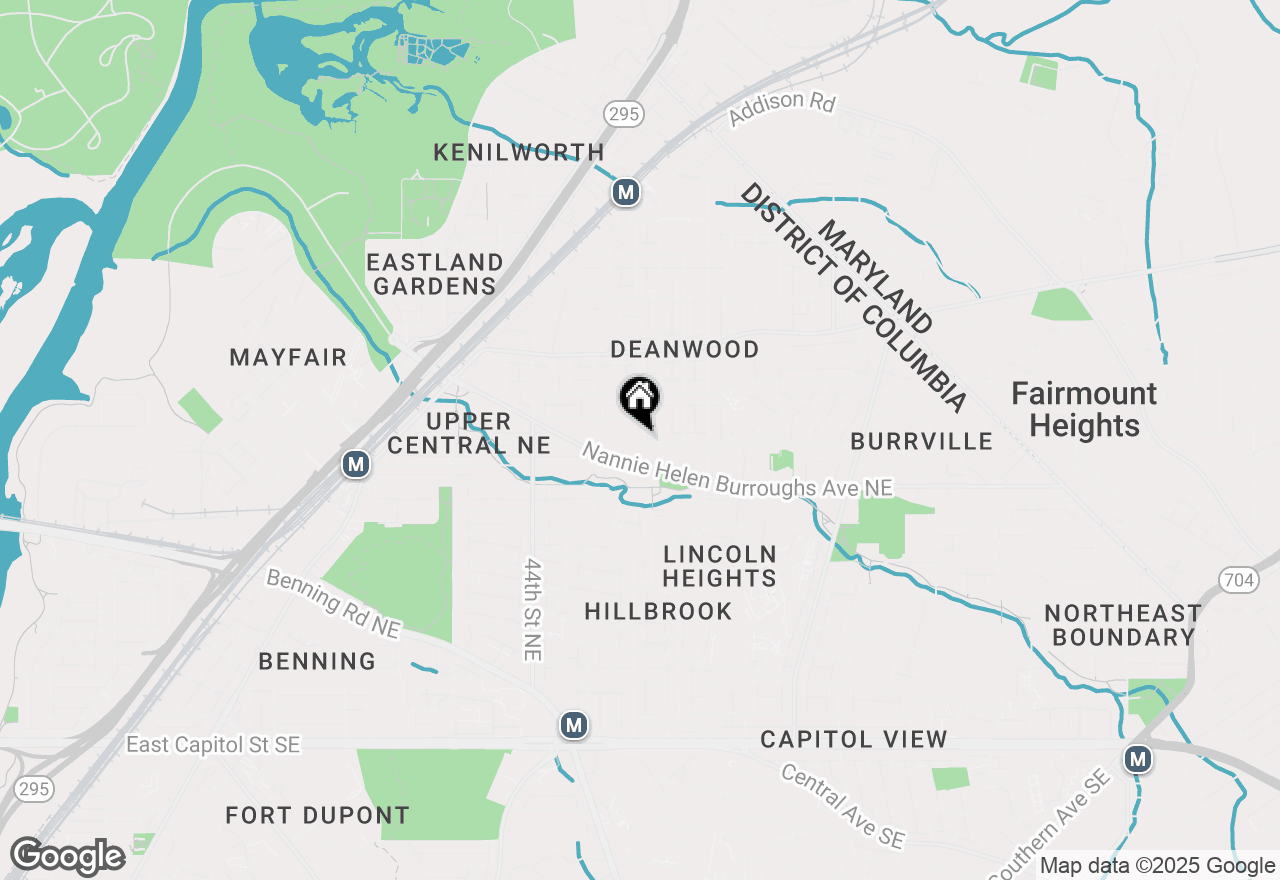 Map of 4642 Hayes Street Ne, Washington, DC 20019