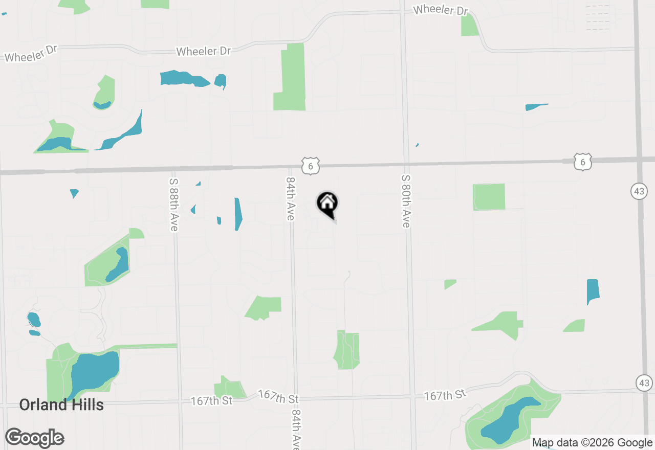 Map of 16044 Eagle Ridge Drive, Tinley Park, IL 60477
