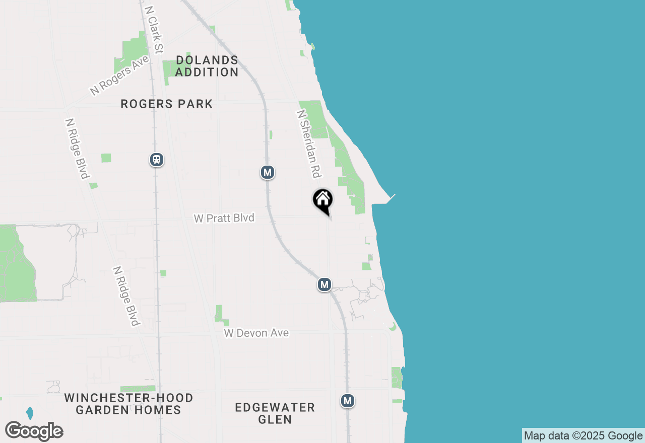 Map of 6758 N Sheridan Avenue #346, Chicago, IL 60626