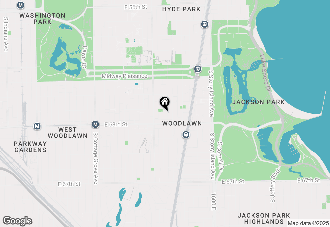 Map of 6217 S Kimbark Avenue #GN, Chicago, IL 60615