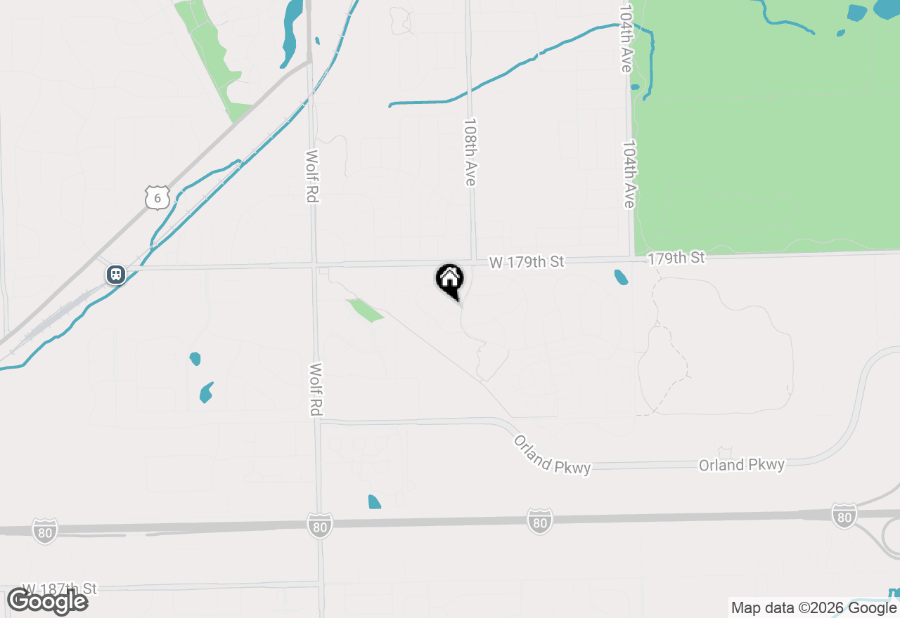 Map of 18008 Kansas Court, Orland Park, IL 60467
