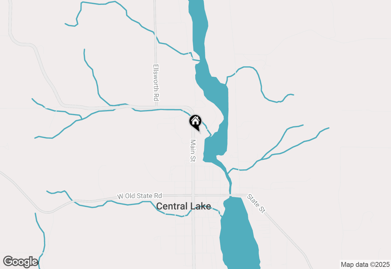 Map of 2817 W Shore Drive, Central Lake, MI 49622