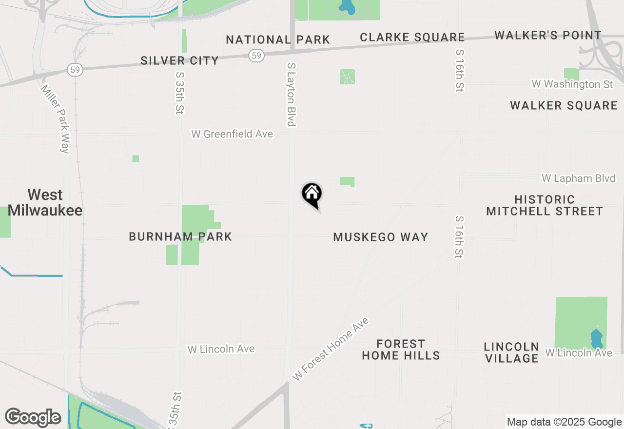 Map of 1730 S 26th St, Milwaukee, WI 53204