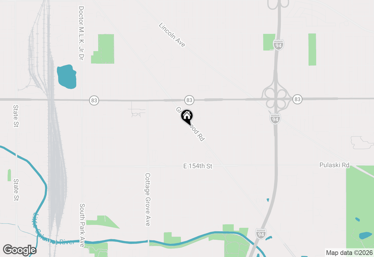 Map of 15217 Waterman Drive, South Holland, IL 60473