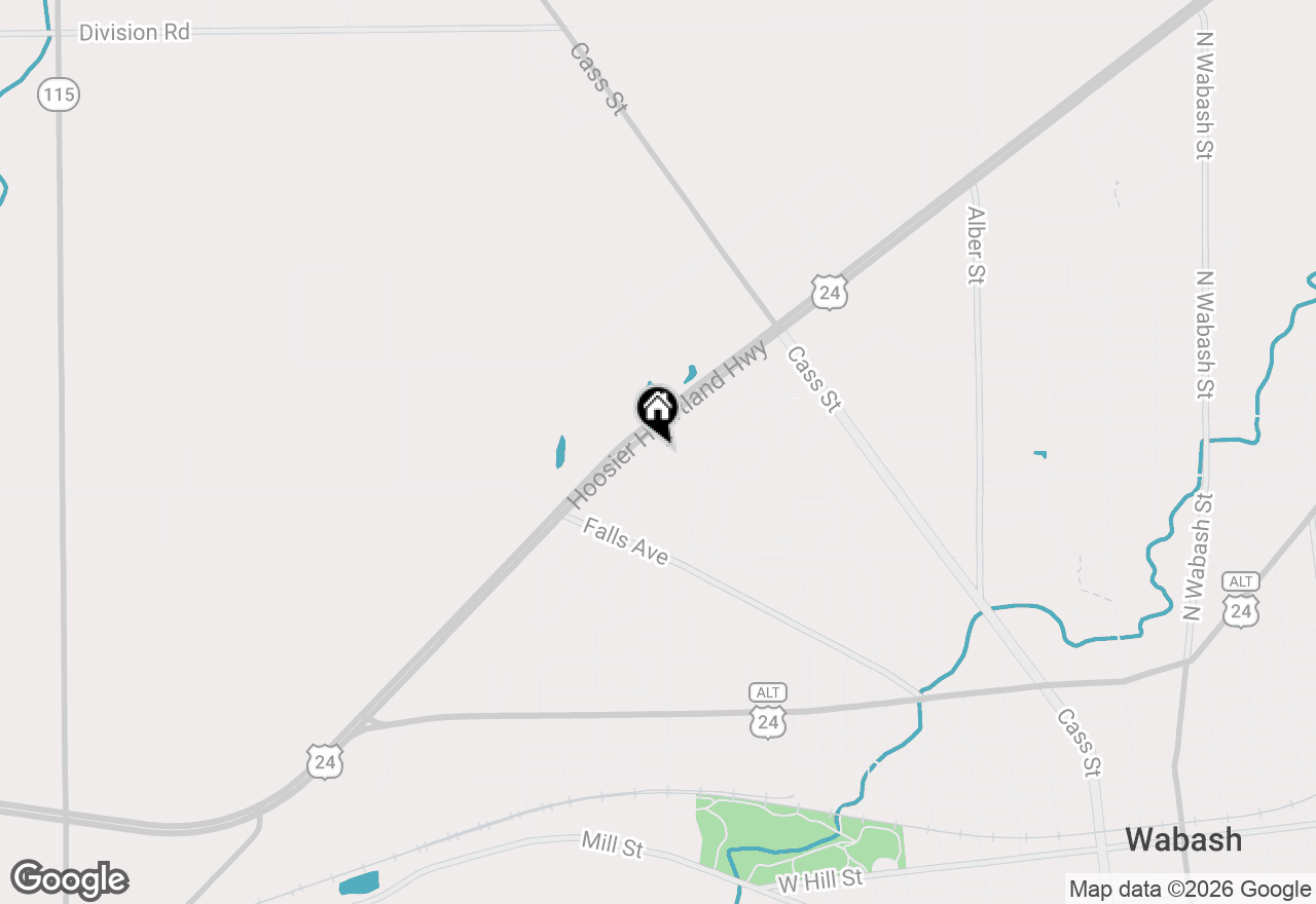 Map of 1321 Helms Drive, Wabash, IN 46992