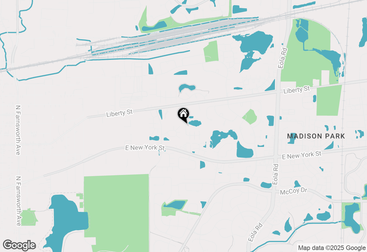 Map of 642 Wolverine Drive, Aurora, IL 60502