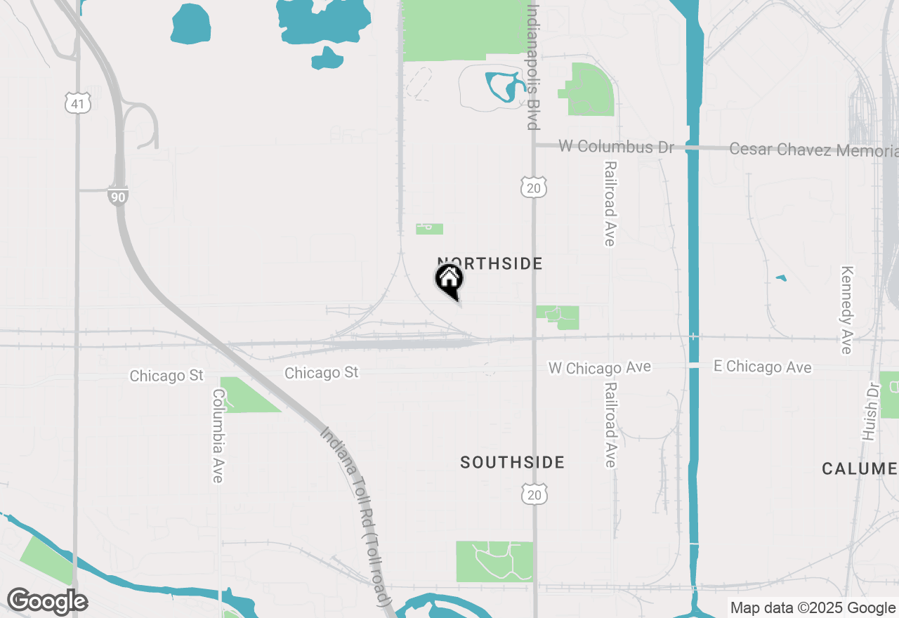 Map of 1117 W 145th Street, East Chicago, IN 46312