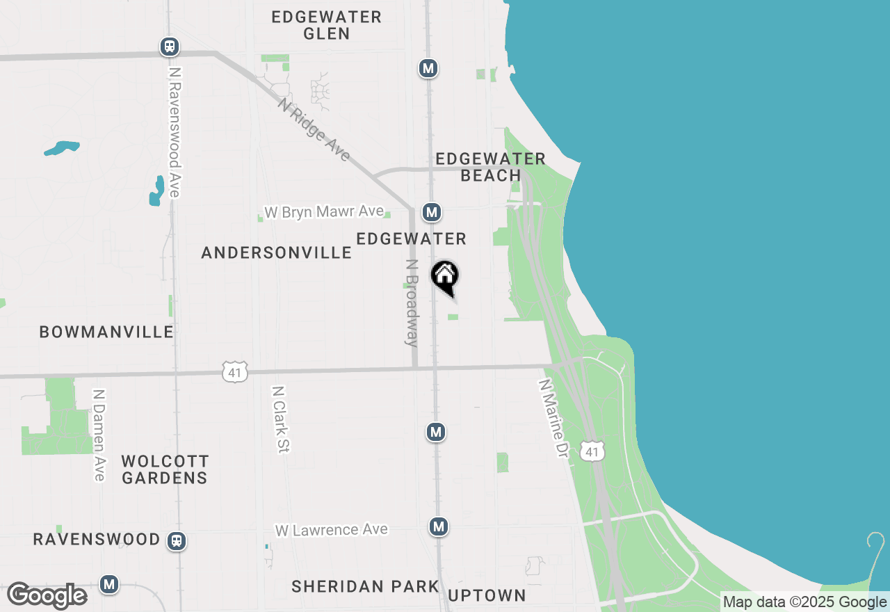 Map of 5336 N Winthrop Avenue #1E, Chicago, IL 60640