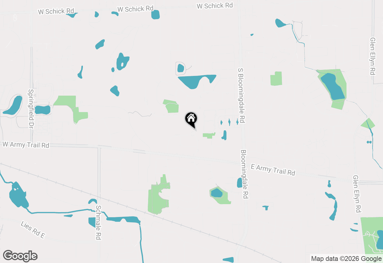 Map of 380 Cardinal Drive, Bloomingdale, IL 60108