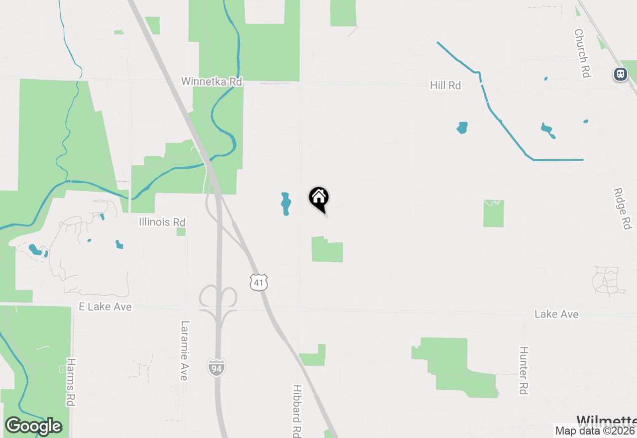 Map of 406 Woodley Woods, Winnetka, IL 60093