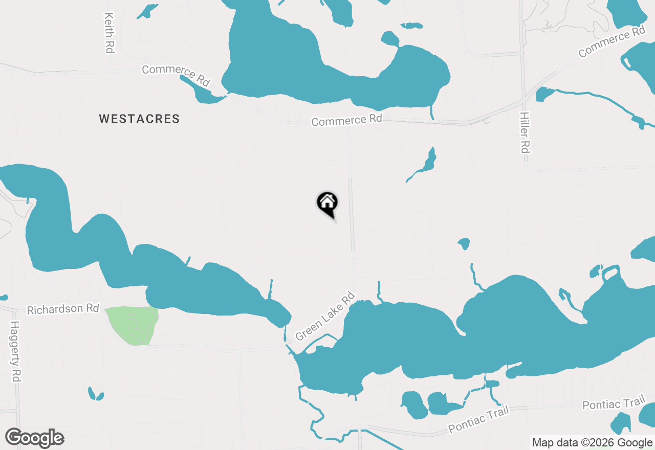 Map of 3666 Walnut Street, West Bloomfield, MI 48324