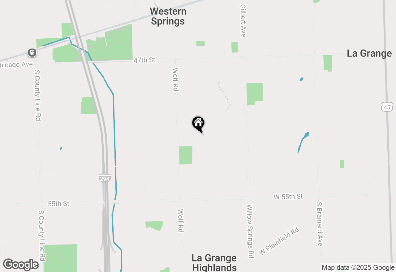 Map of 5104 Ellington Avenue, Western Springs, IL 60558