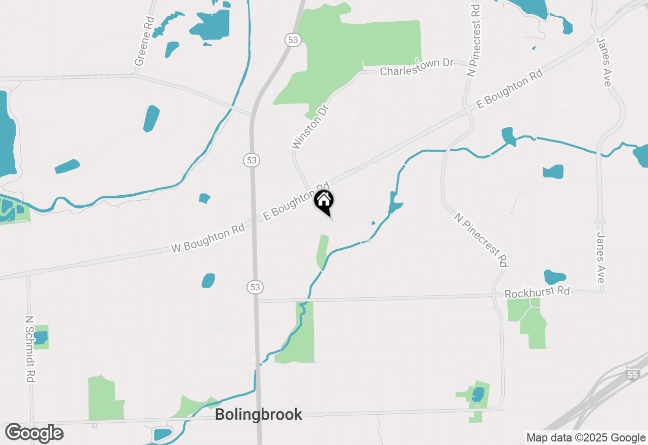 Map of 401 Monet Circle, Bolingbrook, IL 60440