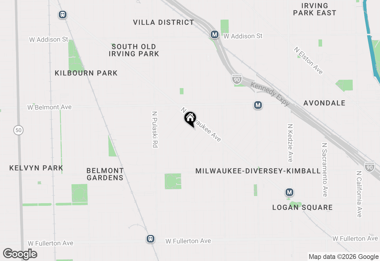 Map of 3049 N Avers Avenue #2, Chicago, IL 60618