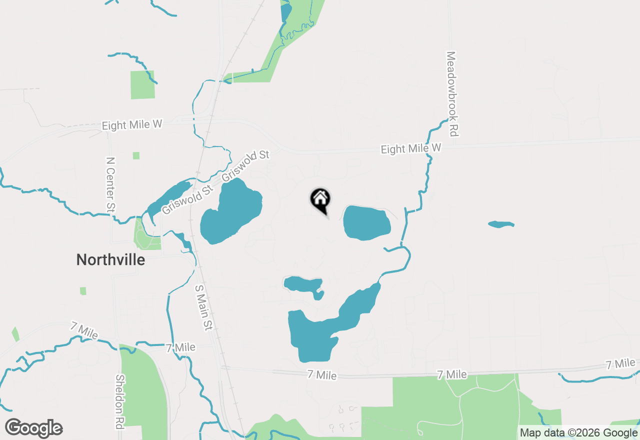 Map of 20161 Silver Spring Drive, Northville, MI 48167