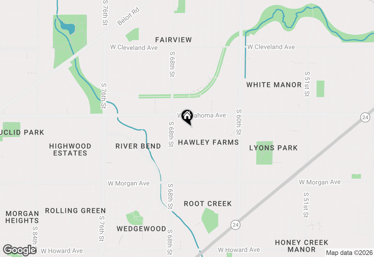 Map of 3165 S 66th St, Milwaukee, WI 53219