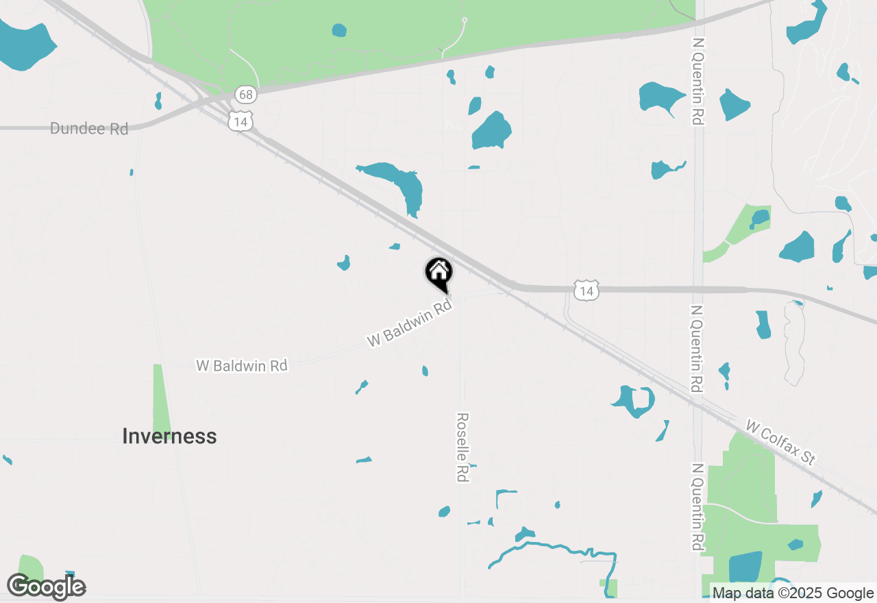Map of 1400 Banbury Road, Inverness, IL 60067
