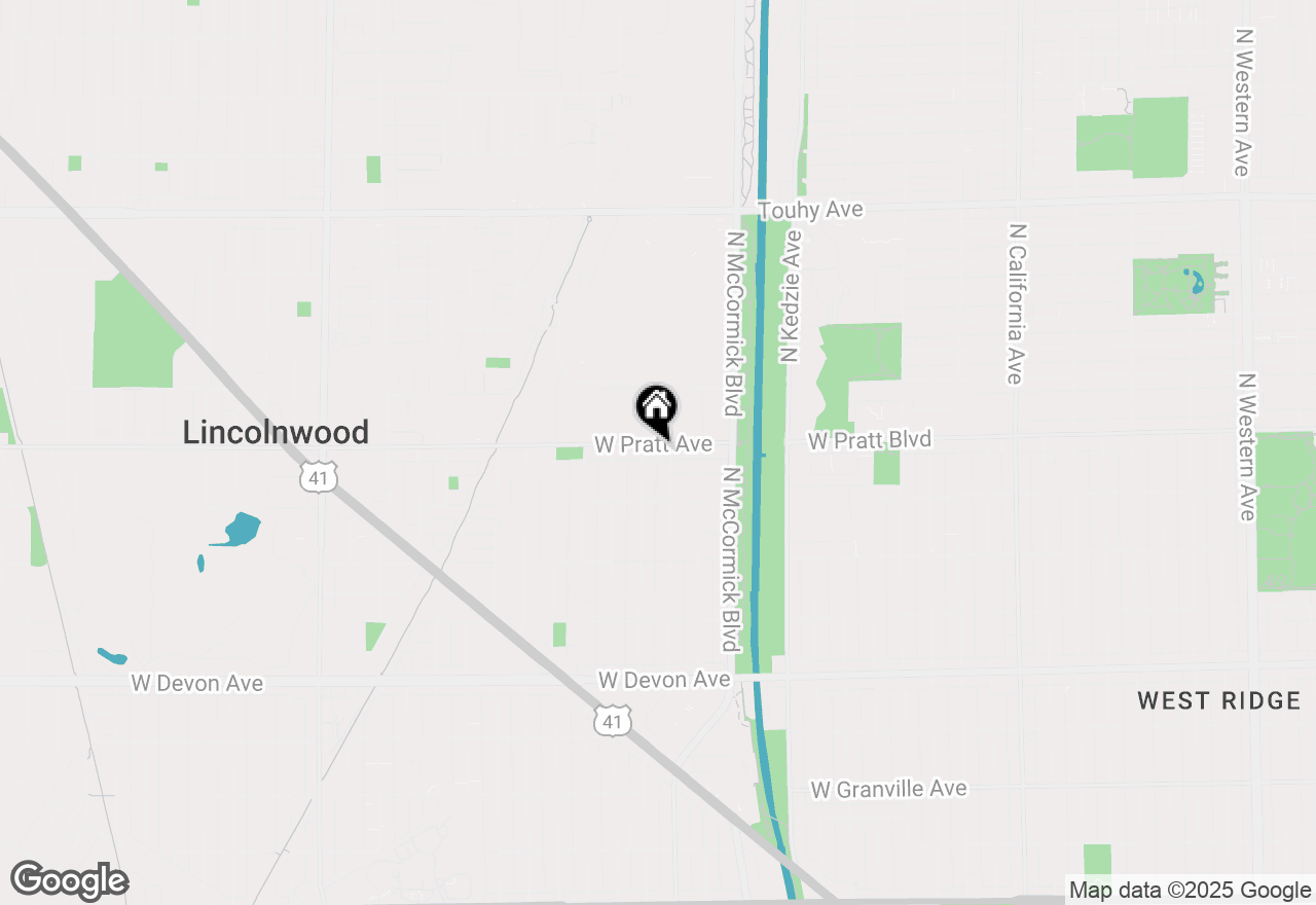 Map of 3419 W Pratt Avenue, Lincolnwood, IL 60712