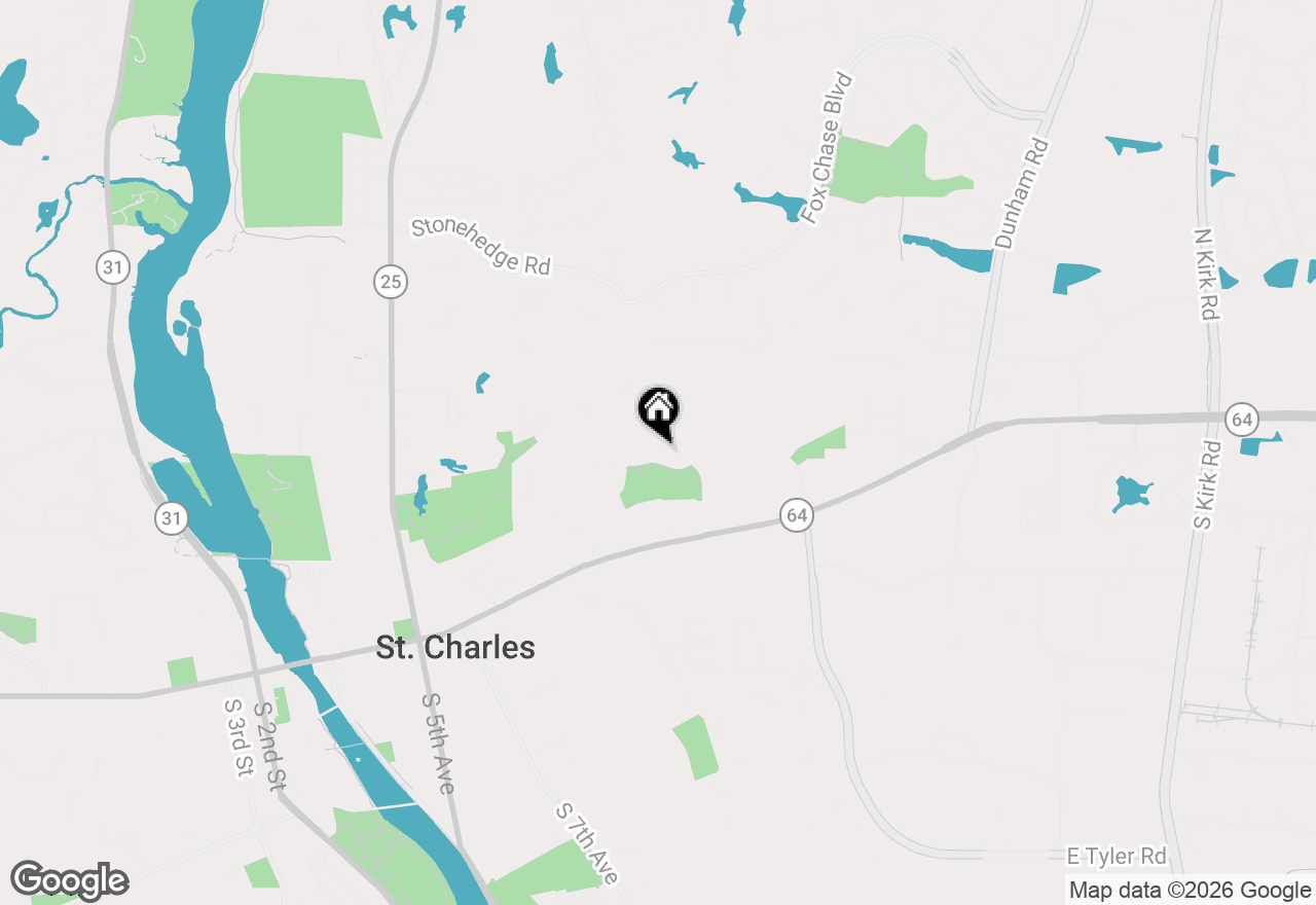 Map of 230 Persimmon Drive, St. Charles, IL 60174