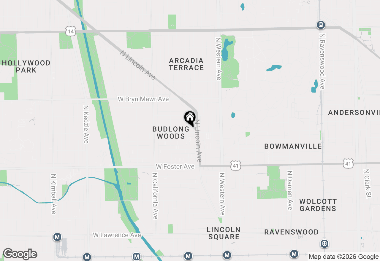 Map of 2550 W Balmoral Avenue #1, Chicago, IL 60625