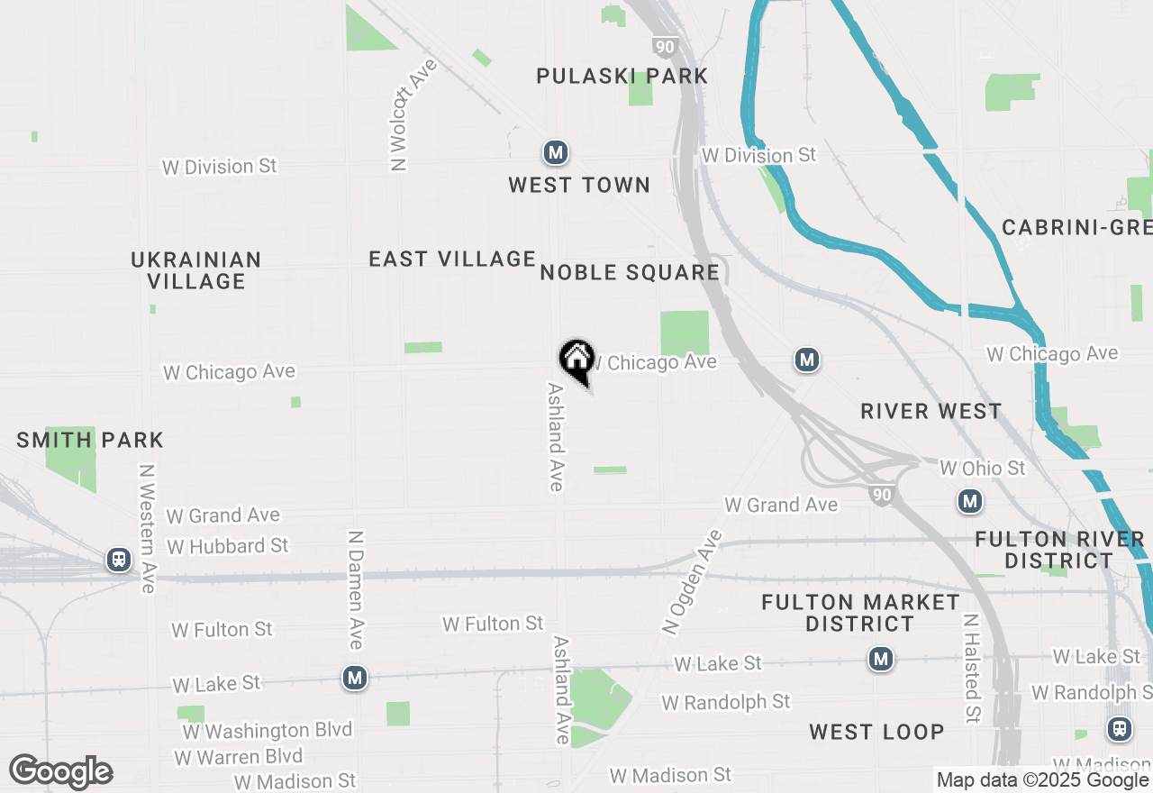 Map of 1517 W Superior Street #2, Chicago, IL 60642