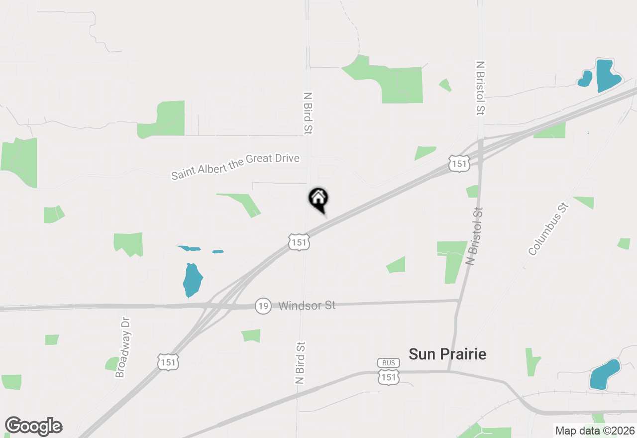 Map of 735 Athletic Way, Sun Prairie, WI 53590