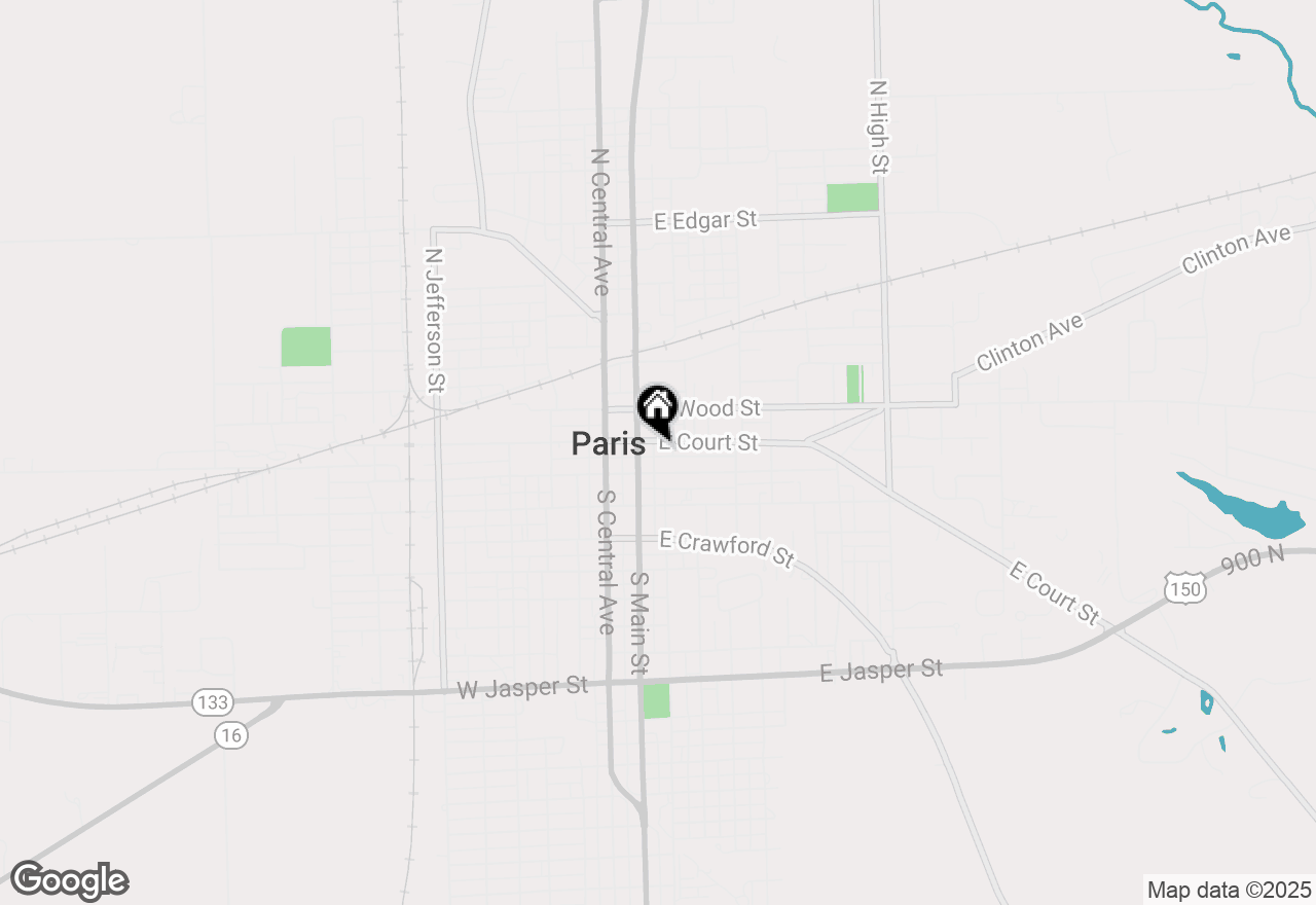 Map of 118 E Court Street, Paris, IL 61944