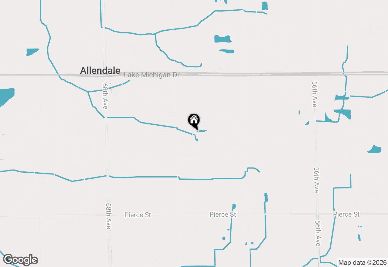 Map of 10864 Constant Drive, Allendale, MI 49401
