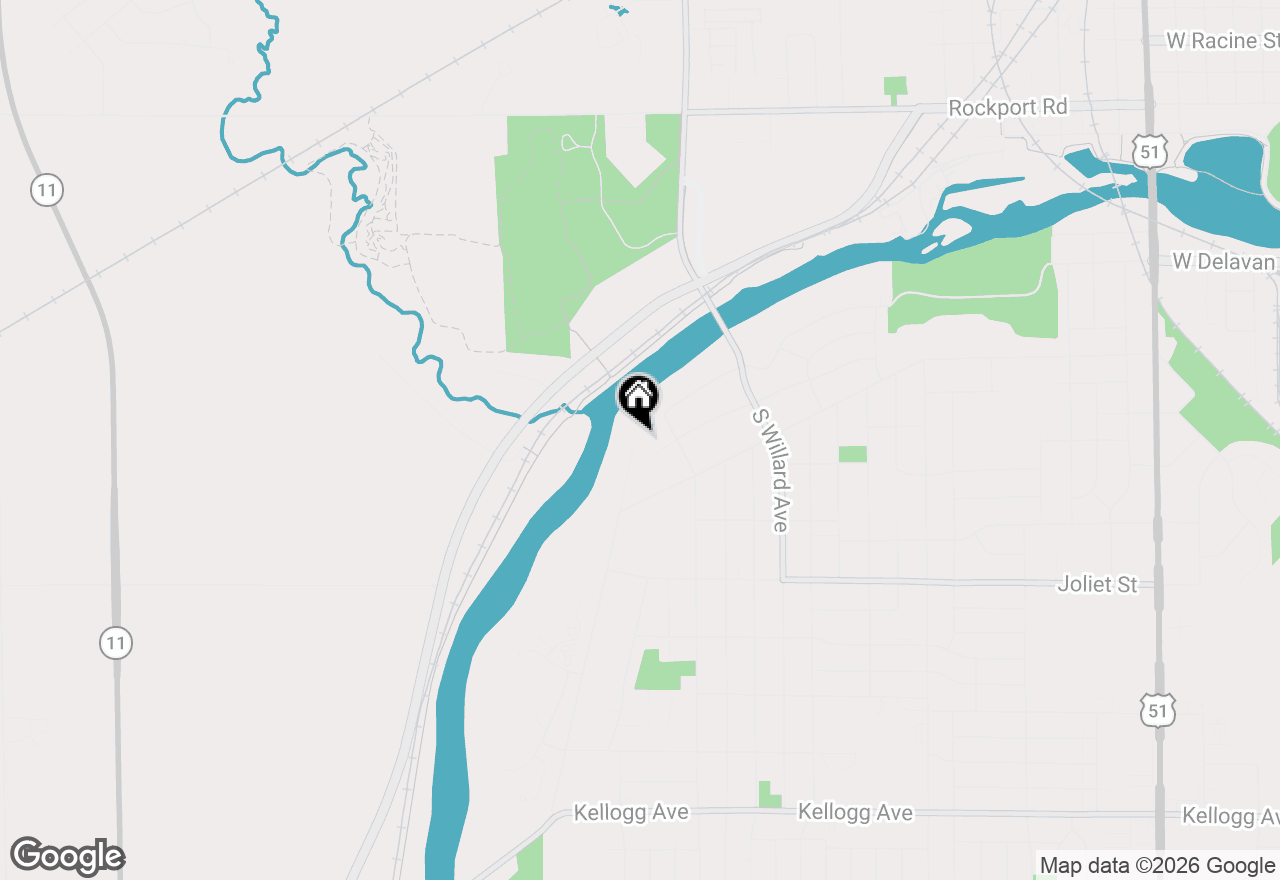 Map of 1201 S River Road, Janesville, WI 53546
